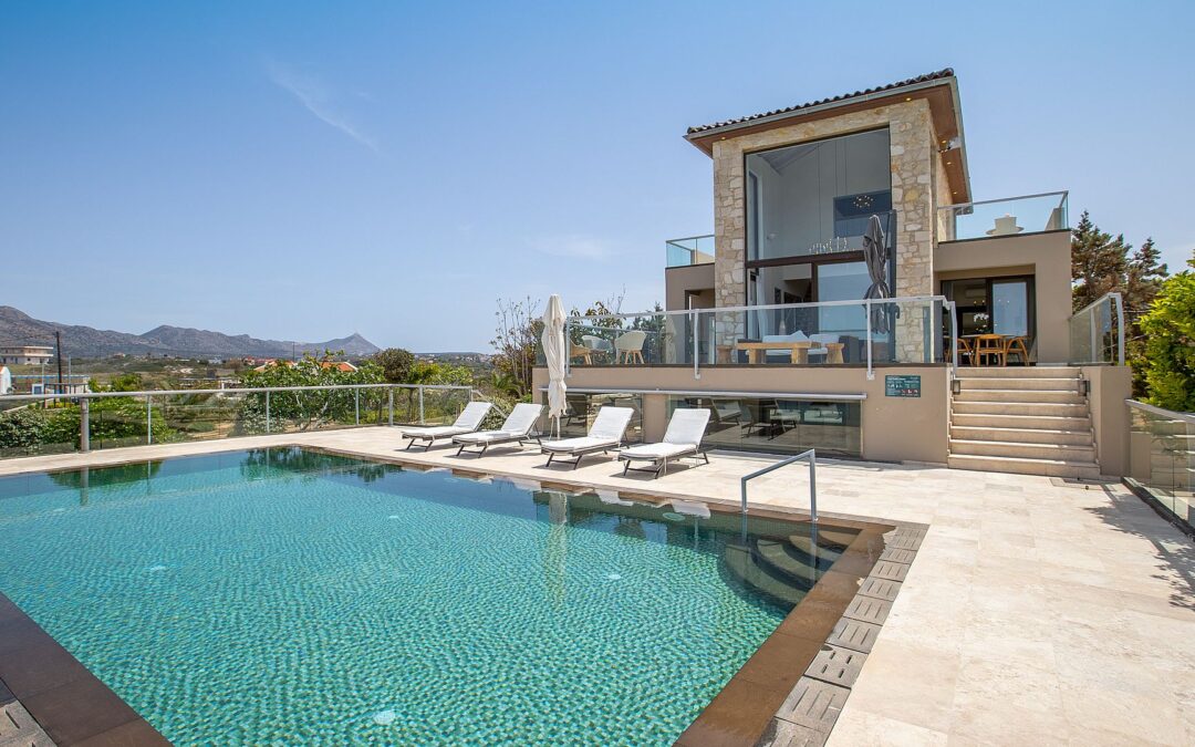a luxury villa in stavros village